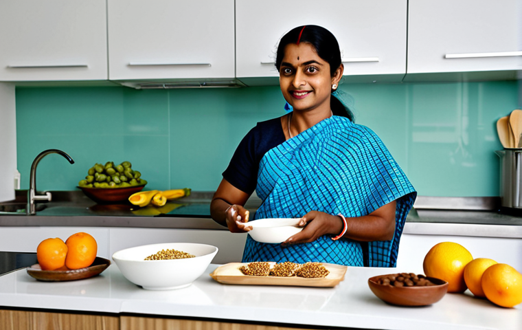 수용성 섬유소와 불용성 섬유소 - Family Meal**

"A warm, inviting scene of a Bengali family enjoying a meal together at home. The tab...