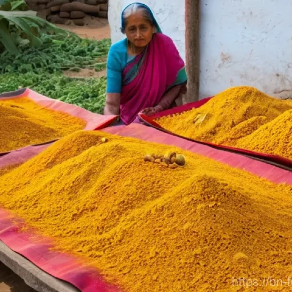 식품 방부제 연구 - Traditional Bengali Village Sun-Drying**

A serene and rustic scene in a vibrant Bengali village cou...